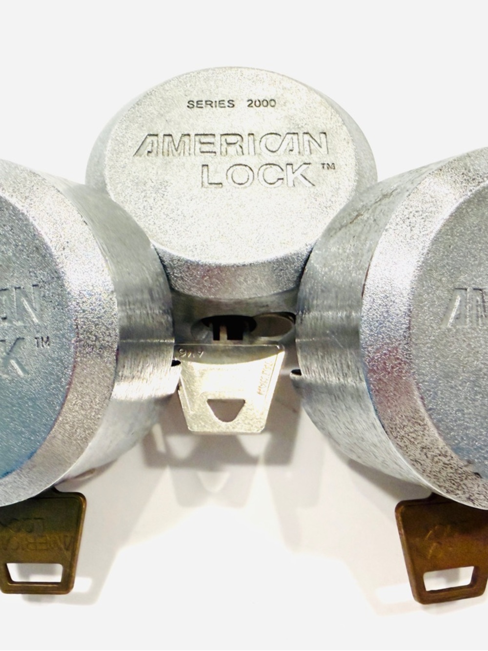 Americans can Lock Set of Three Metal Padlocks with Keys